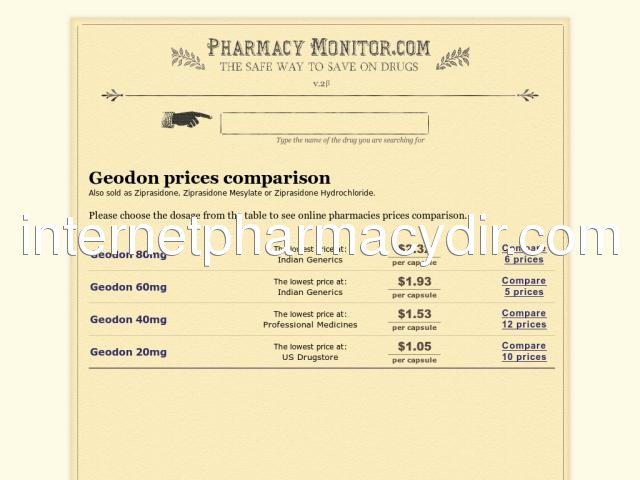 geodon.pharmacymonitor.com